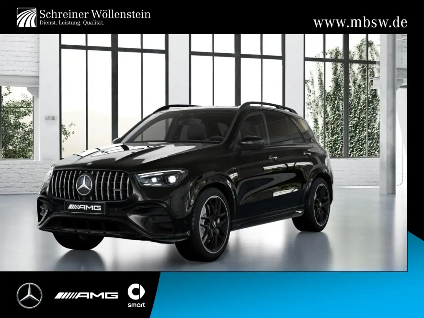 Mercedes-Benz GLE 53 AMG HY 4m+ Night*AHK*Pano*Mbeam*Burmester Schwarz - 1