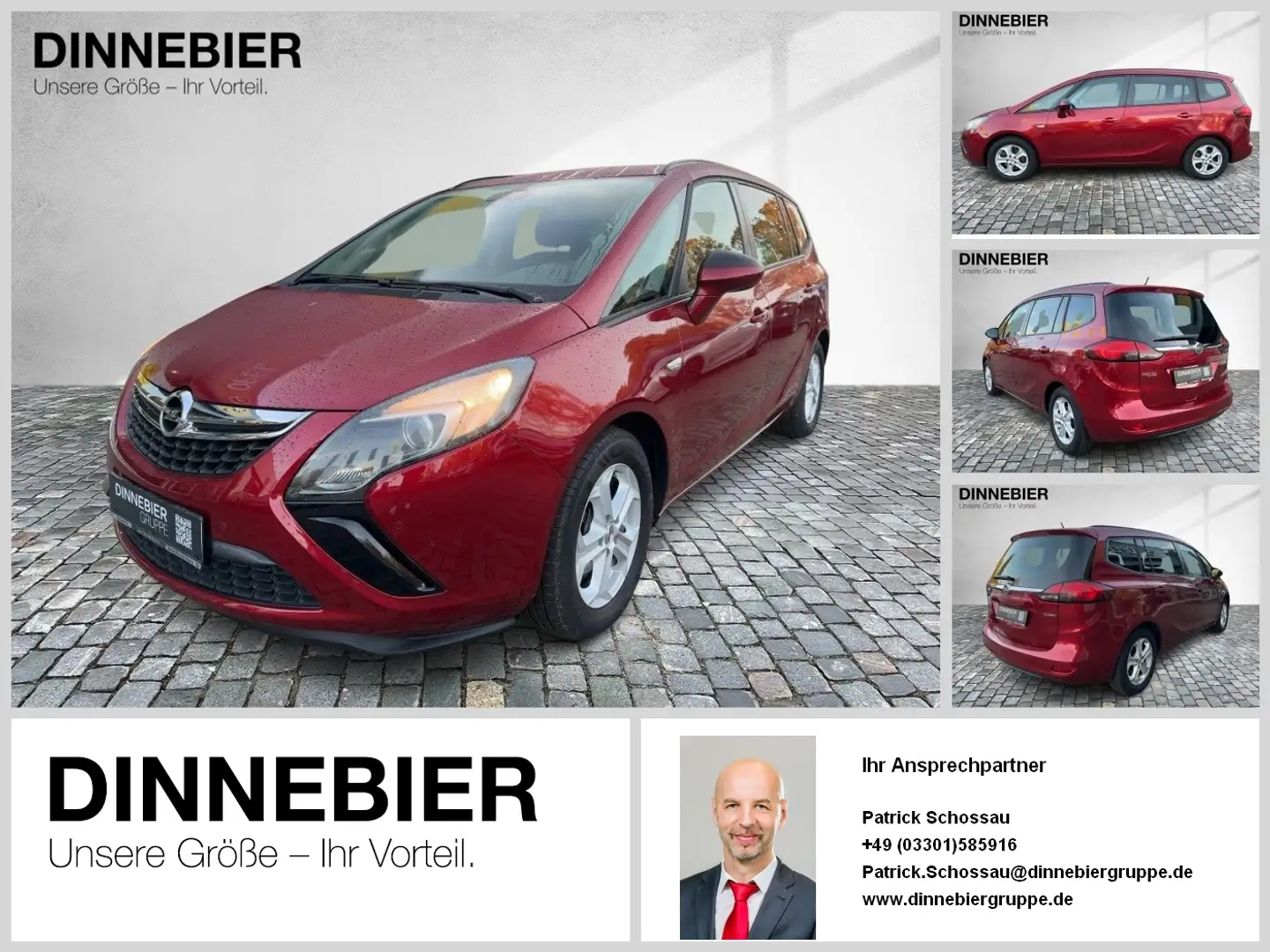 Opel Zafira Tourer Edition 1.4 DynLicht PDC Rosso - 1