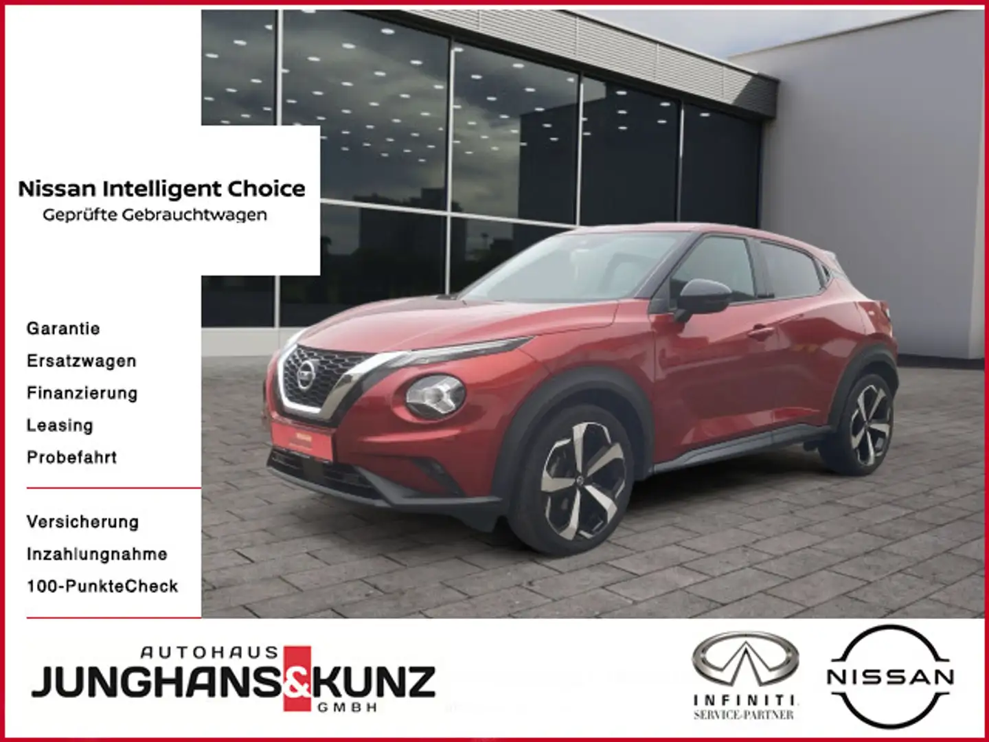 Nissan Juke JUKE DIG-T 117 7DCT 117 PS TEKNA NC Bose NAVI KL Rojo - 1