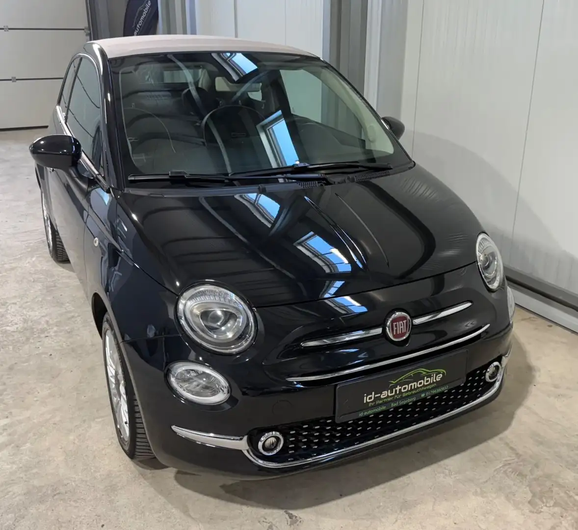Fiat 500C Lounge, PDC, SHZ, Navi, Tempmat, TÜV neu Noir - 2