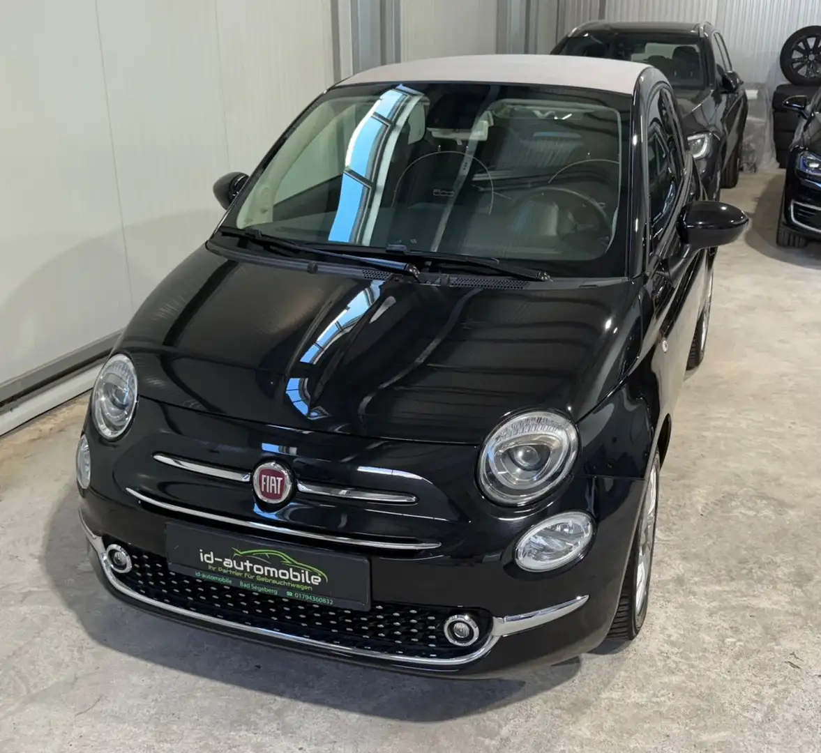 Fiat 500C Lounge, PDC, SHZ, Navi, Tempmat, TÜV neu Noir - 1