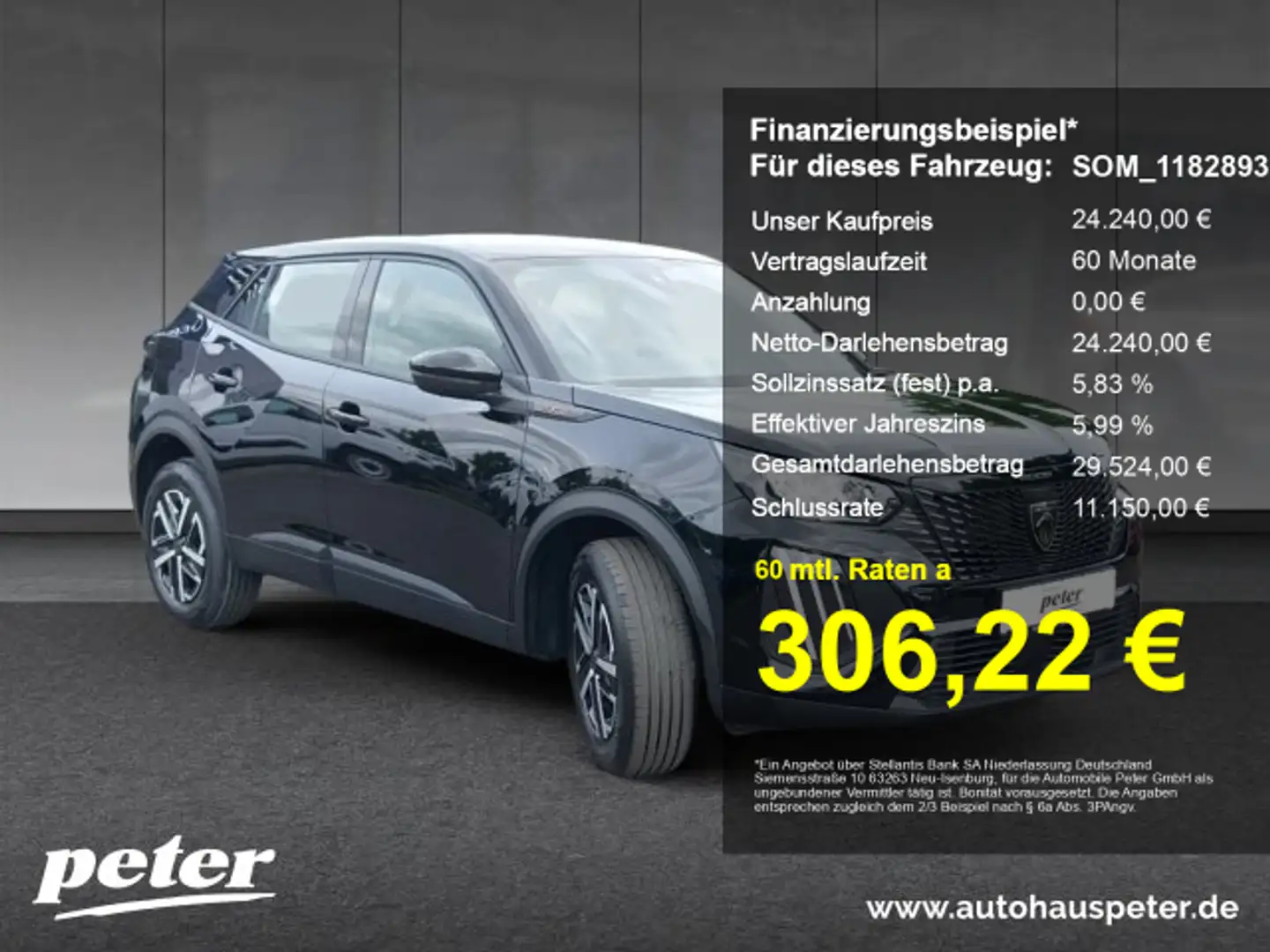 Peugeot 2008 2008 Style 100 Klima+EPH+SHZ+Mirror Screen Schwarz - 1