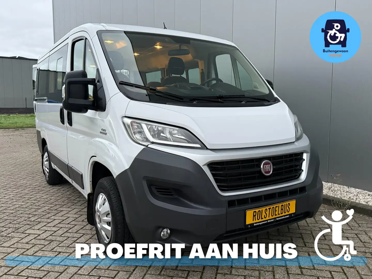 Fiat Ducato Rolstoelbus (Meerijder) 4 Persoons Automaat Wit - 1