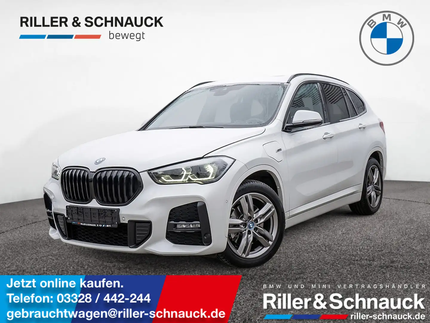 BMW X1 xDrive 25e M-Sport LEDER+PANO+HUD+AHK+ACC+ Weiß - 1