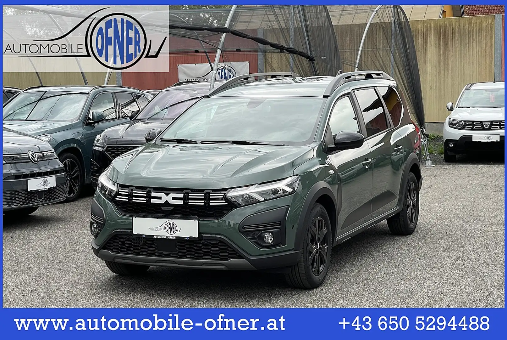 Dacia Jogger Extreme TCe110 7 Sitze 8xAlu LED PDC Navi Kamer... Grün - 1
