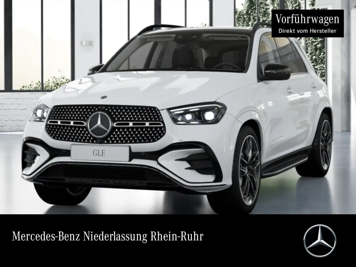 Mercedes-Benz GLE 350 de 4M AMG+NIGHT+PANO+360+AHK+MULTIBEAM+HUD Blanc - 1