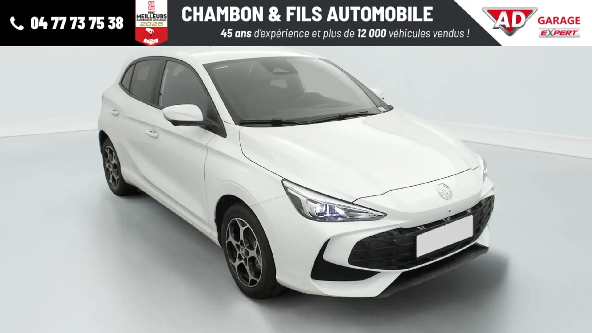 MG MG3 1.5 L Hybrid+ 195 ch Luxury Blanc - 1