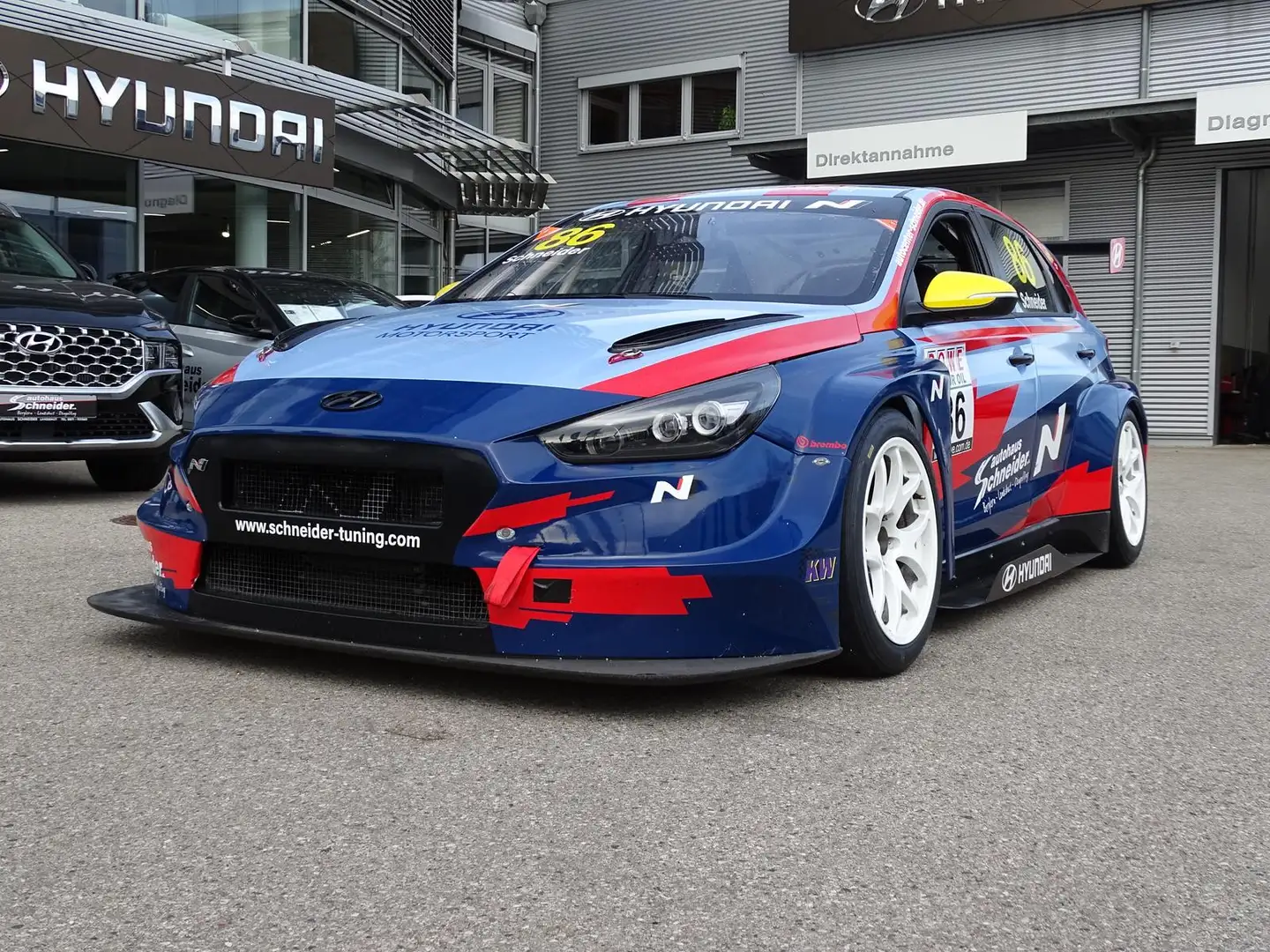 Hyundai i30 N TCR Ex-Michelisz Rennwagen 350PS Blau - 1
