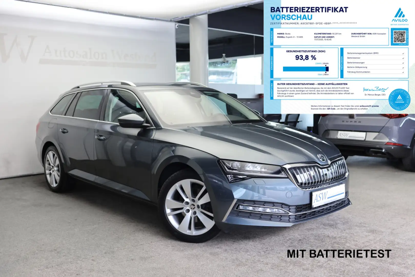 Skoda Superb COMBI 1,4 iV STYLE ANHÄNGERKUPPLUNG Grau - 1