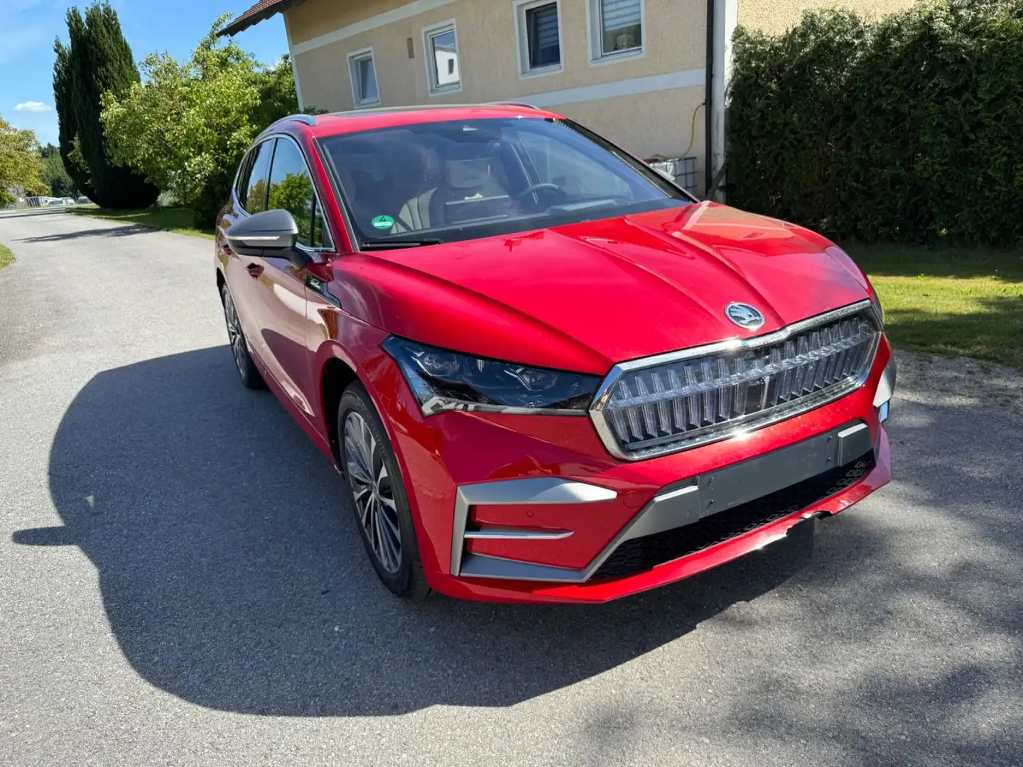 Skoda Enyaq 85x  L&K 360°KAMERA*AHK*PANORAMADACH Czerwony - 1