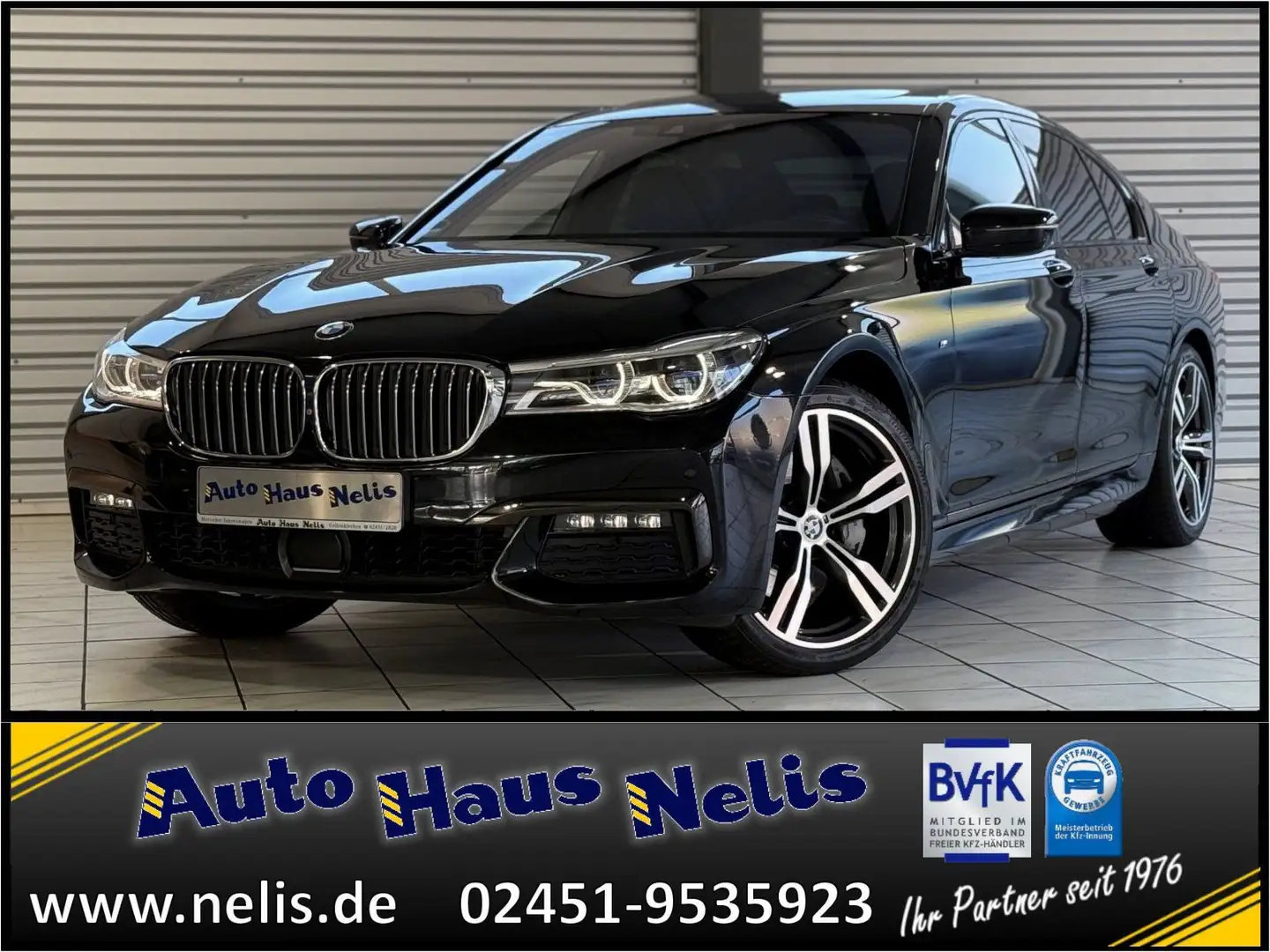BMW 740 i M-Sport Laser Massage 360Cam HK-Sound Negro - 1