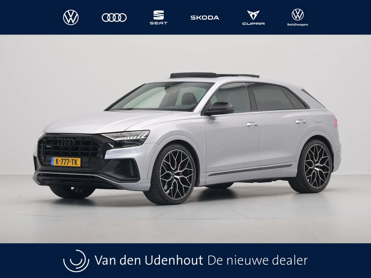 Audi Q8 55 TFSI e 381 pk quattro S-Line Panorama Matrix Le Grijs - 1