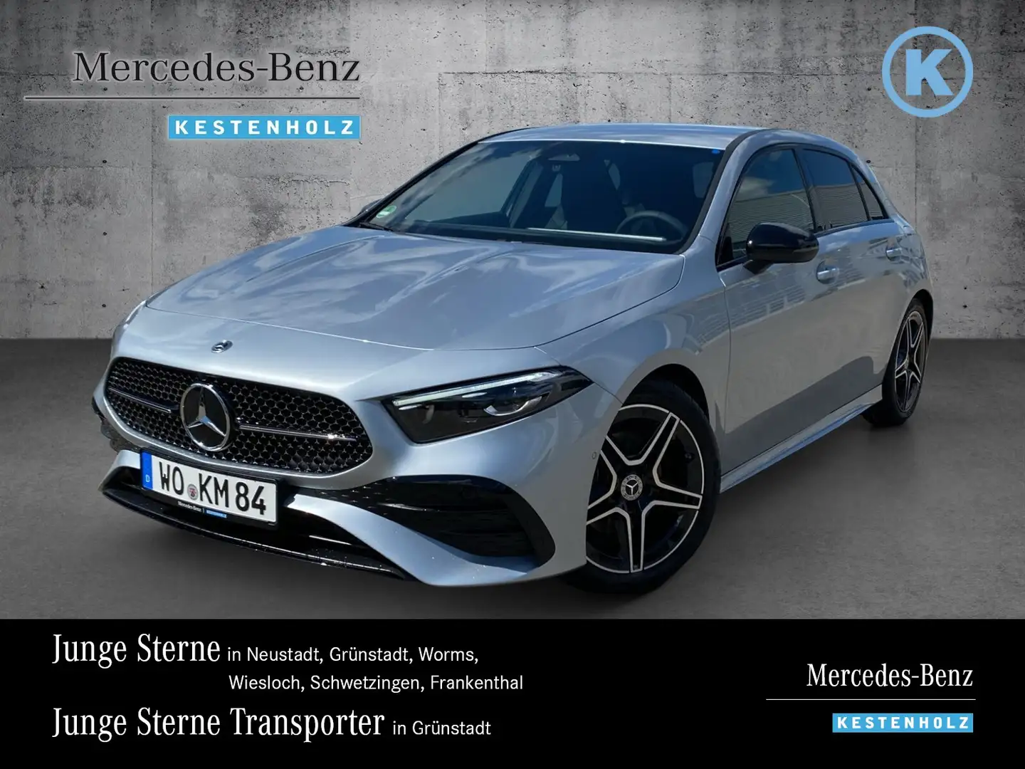 Mercedes-Benz A 200 A 200 d AMG+NIGHT+AHK+DISTRO+KAMERA+LENKHZ+MLED Silber - 1