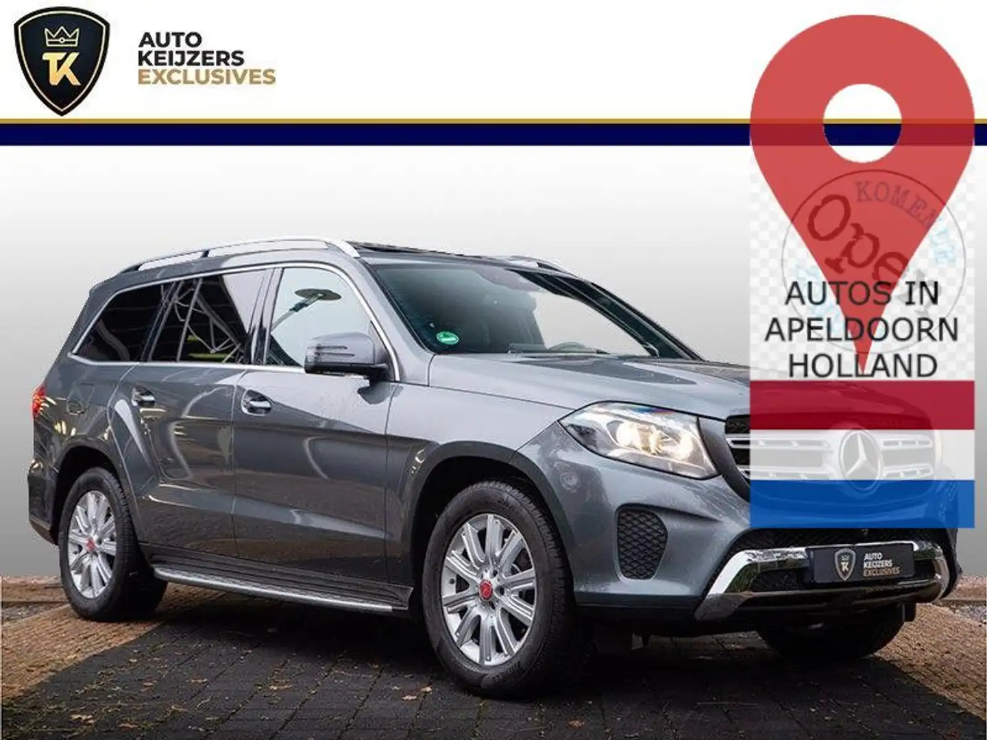 Mercedes-Benz GLS 350 d 4MATIC 1ste Eigenaar Panodak leder AHK Gris - 1