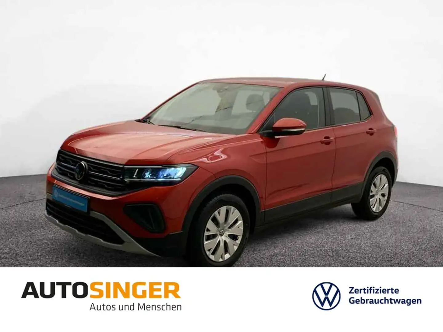 Volkswagen T-Cross 1.0 TSI *LED*DIGITAL*PDC*SHZ*TEL*LANE* Rojo - 1