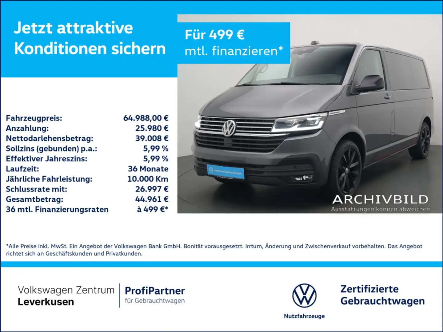 Volkswagen T6.1 Multivan 4MOTION DSG 7-SITZE STANDHZ AHK Šedá - 1