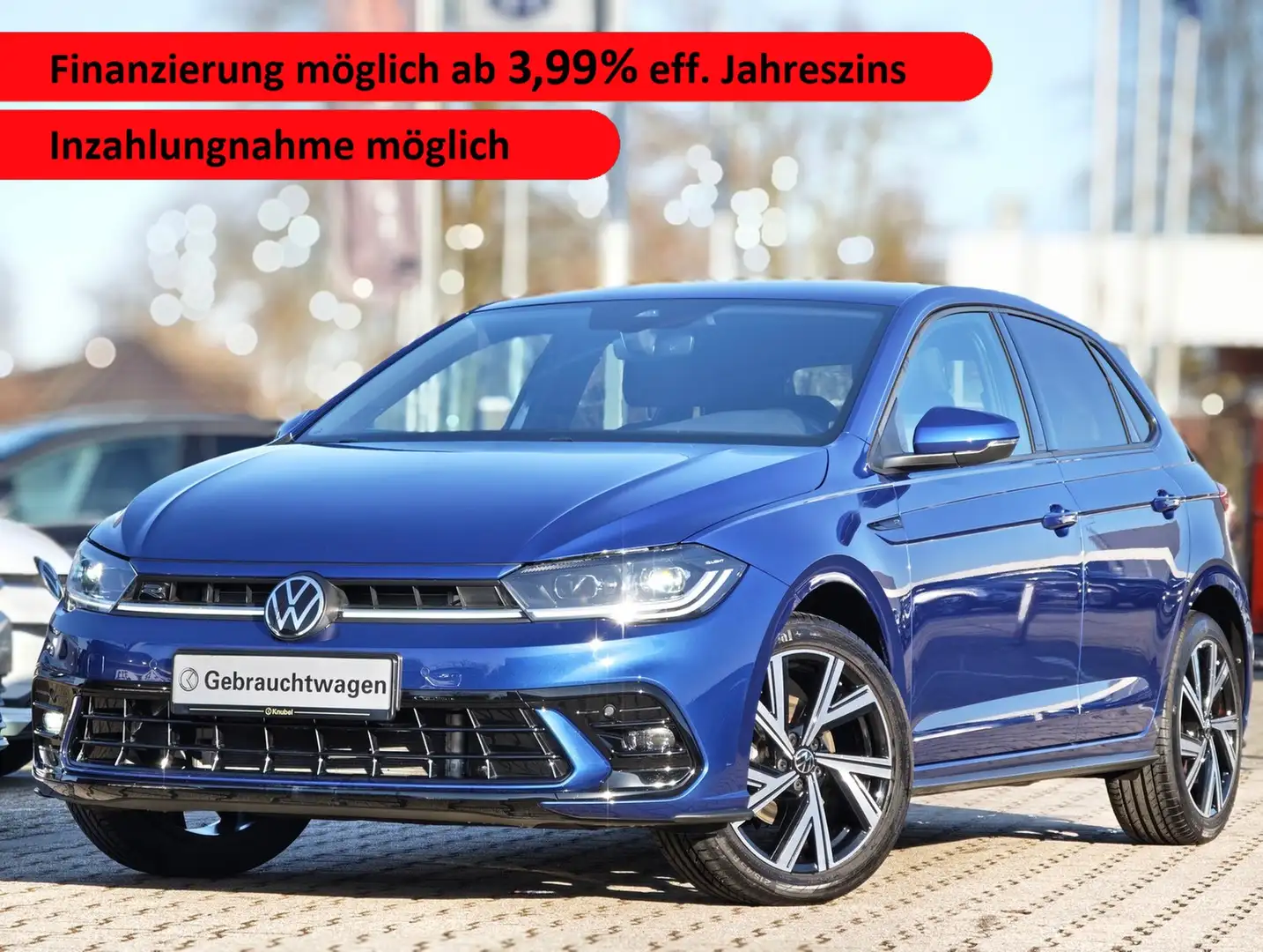 Volkswagen Polo R-Line 1.0 TSI DSG IQ.Light*App-Connect*RKamera... Blau - 1