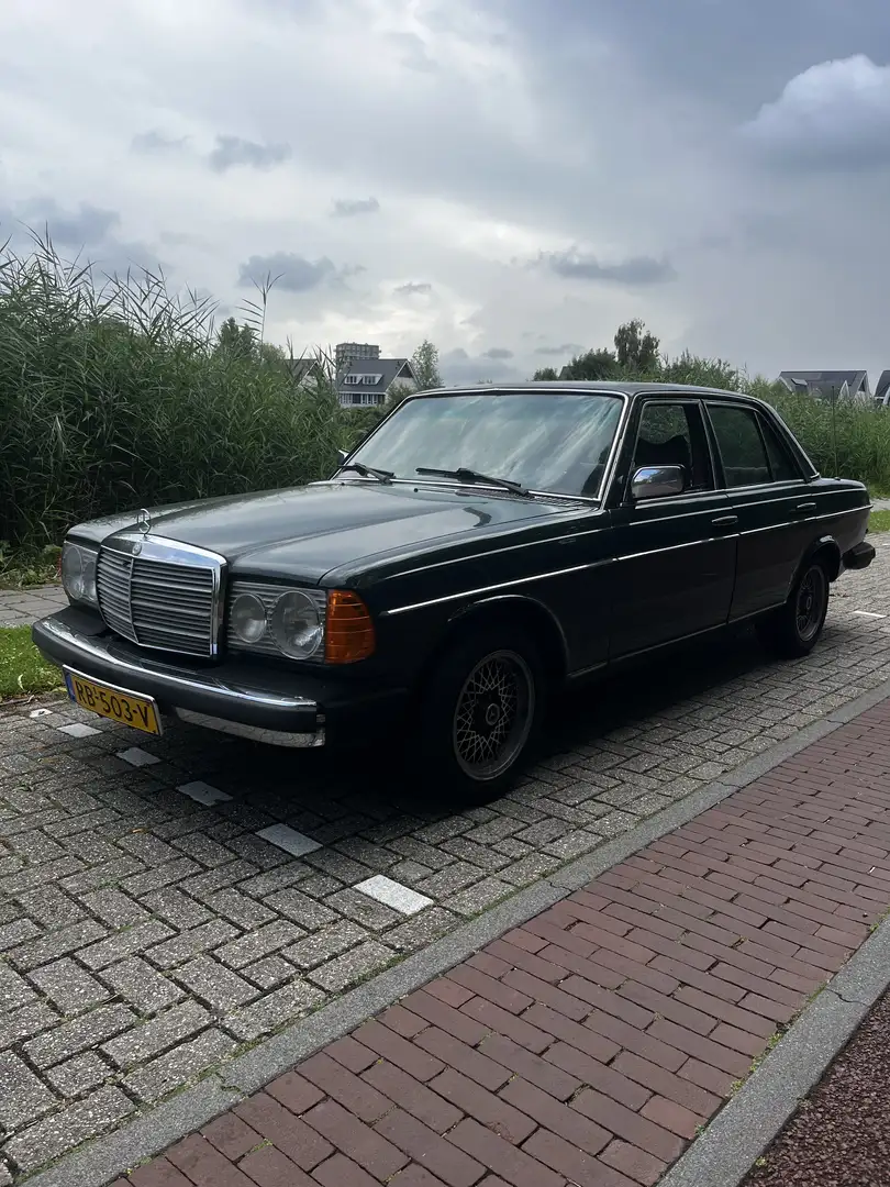 Oldtimer Mercedes Benz W123 300D - 1978 - wegenbelastingvrij - open dak Groen - 2