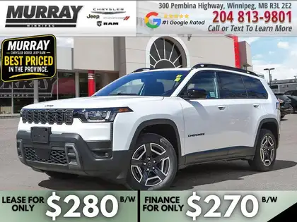 White 2026 Jeep Cherokee SUV / Crossover Four-Wheel Drive Automatic