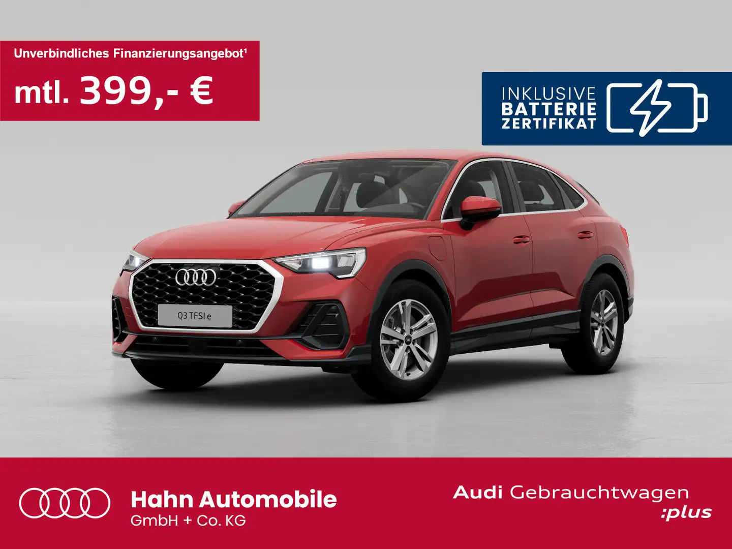Audi Q3 45TFSIe S tronic Virtual AHK CAM Rouge - 1