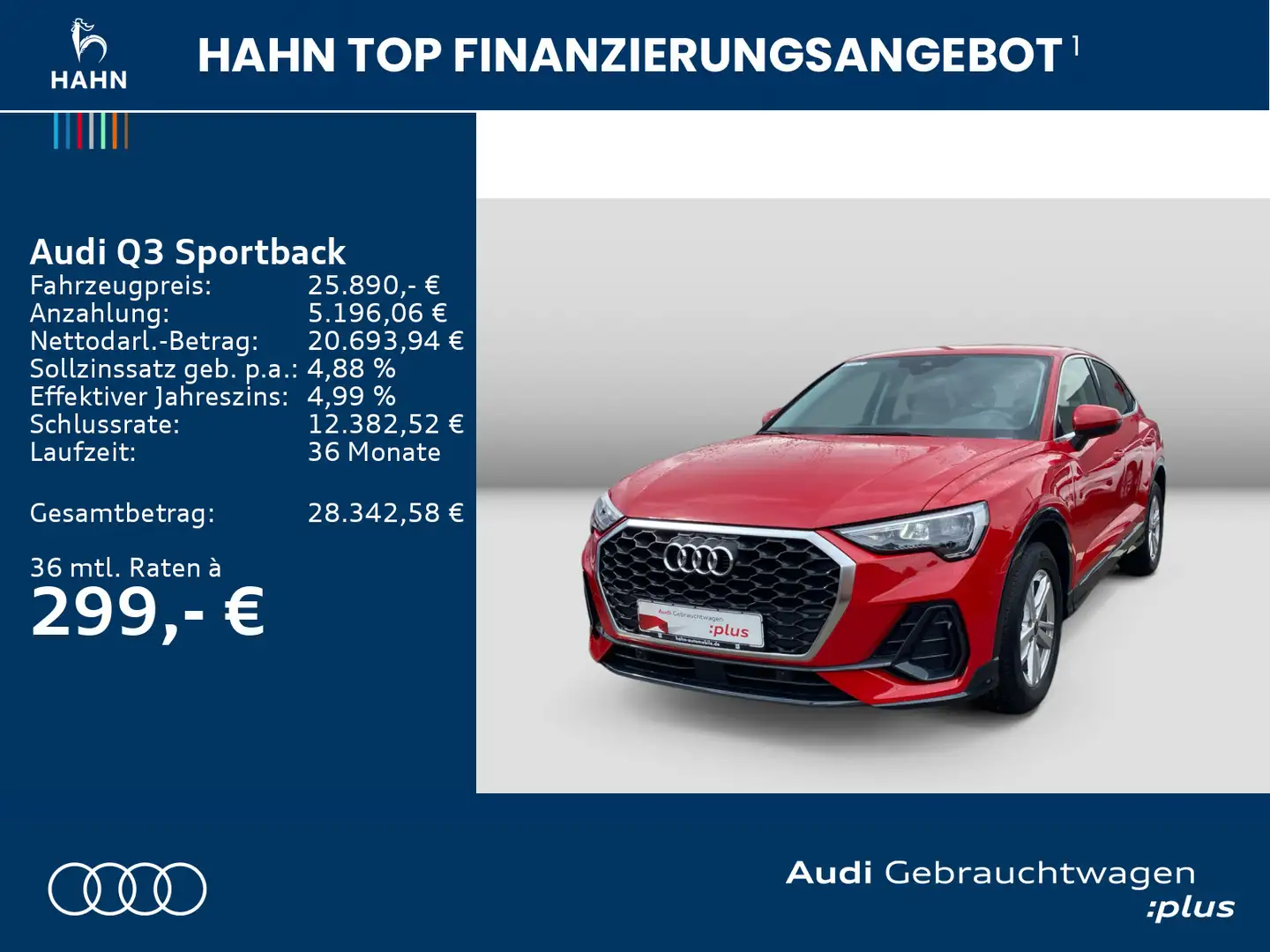 Audi Q3 45TFSIe S tronic Virtual AHK CAM Rot - 2