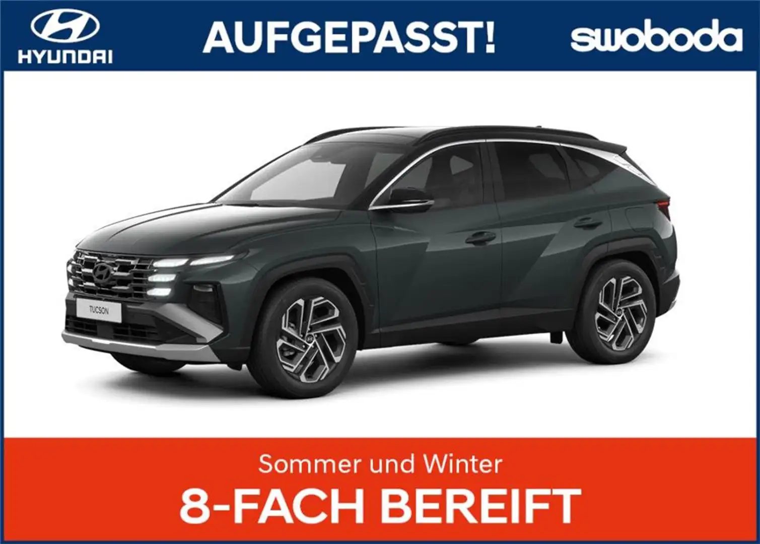 Hyundai TUCSON Tucson NX4 Edition 35 1,6 T-GDi HEV 2WD t7he1 Grün - 1