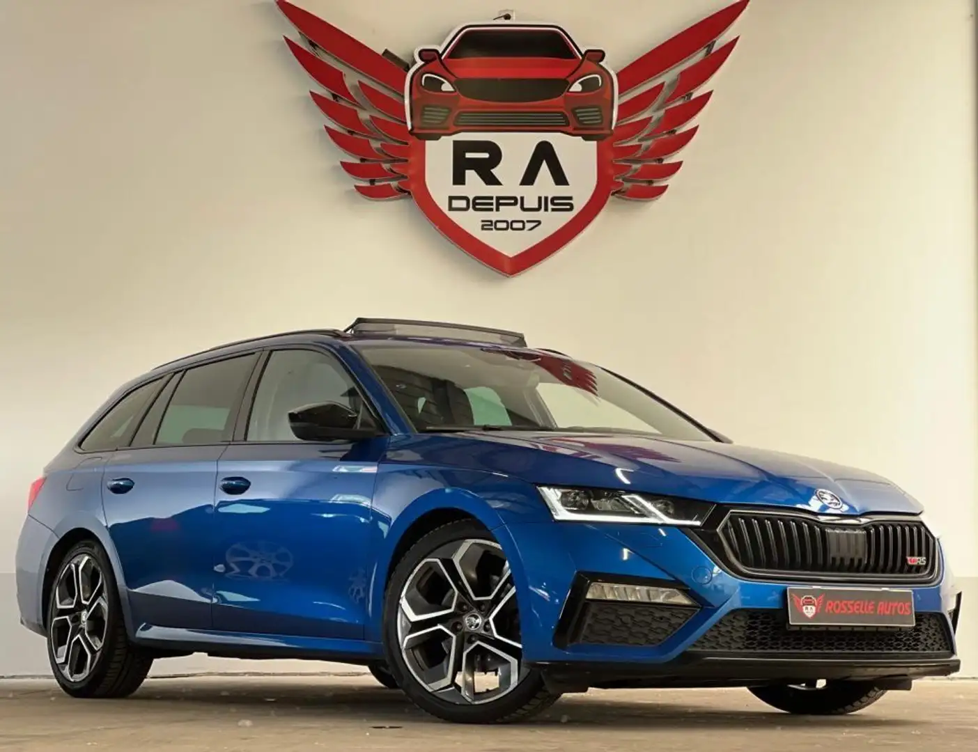 Skoda Octavia RS 2.0 TDI 200 4X4 DSG7 SW Bleu - 1