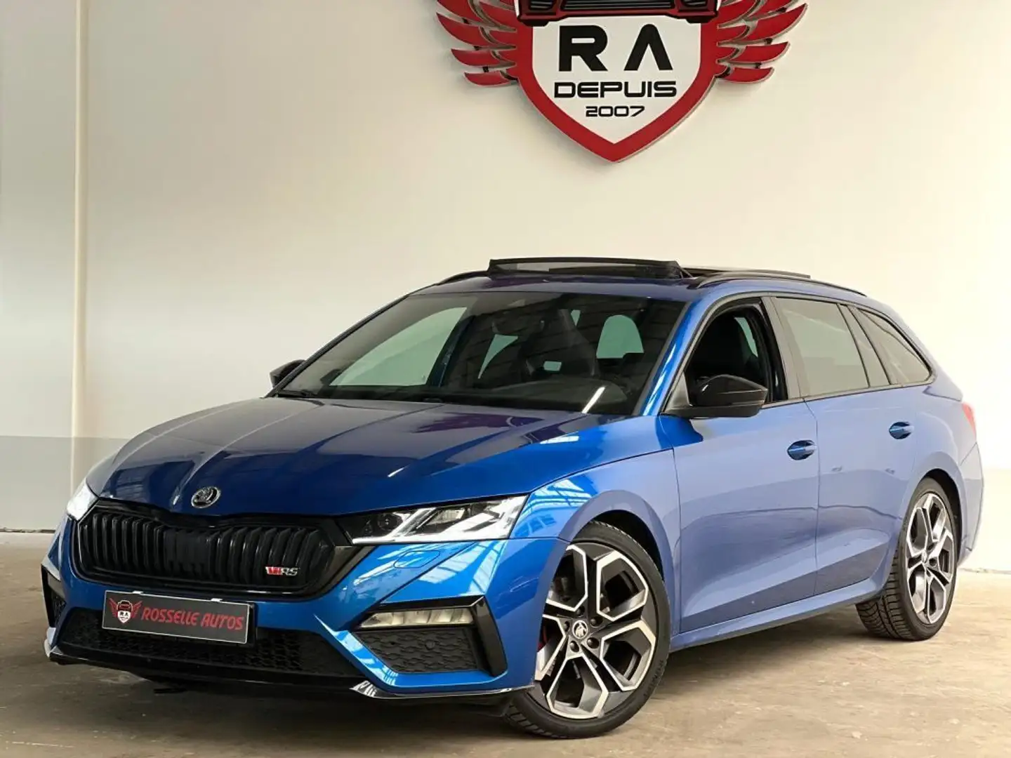 Skoda Octavia RS 2.0 TDI 200 4X4 DSG7 SW Bleu - 2