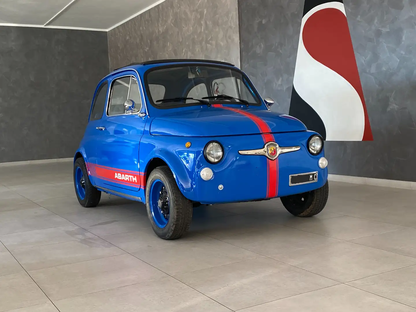Fiat 500 F - Motore 126 Abarth- 1968 - Blauw - 1