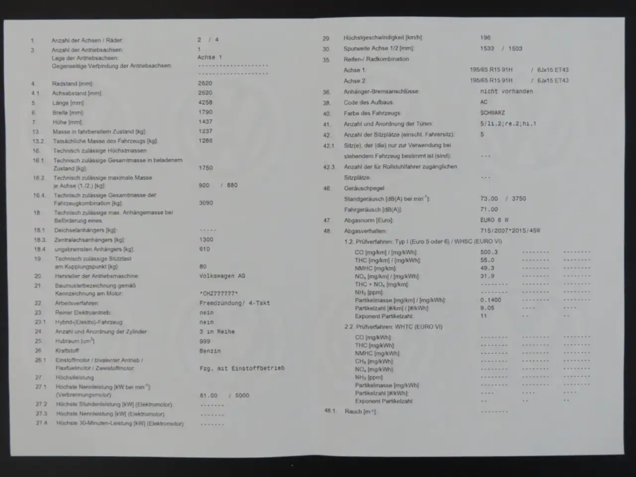 Volkswagen Golf Standard Model — photo 22 sur 28