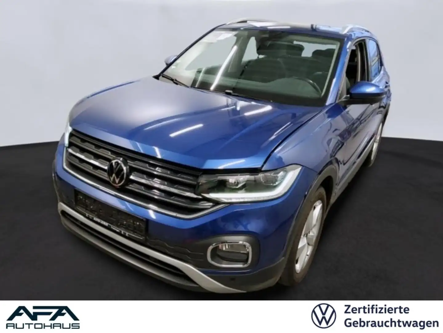 Volkswagen T-Cross 1.5 TSI STYLE DSG RFK*Navi*LED*LM17*APP Blau - 1