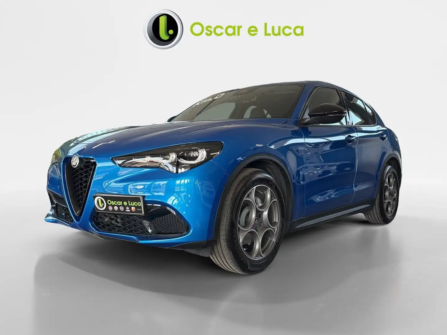 Alfa Romeo Stelvio 2.2 Turbodiesel 160 CV AT8 RWD Sprint Bleu - 1