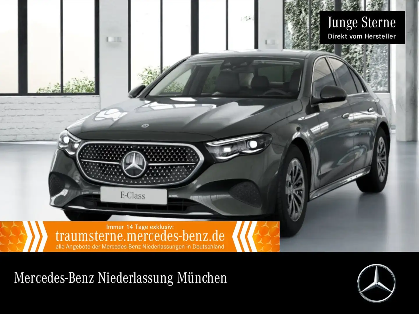 Mercedes-Benz E 200 Avantgarde Fahrass 360° Distr. Spurhalt-Ass Grau - 1