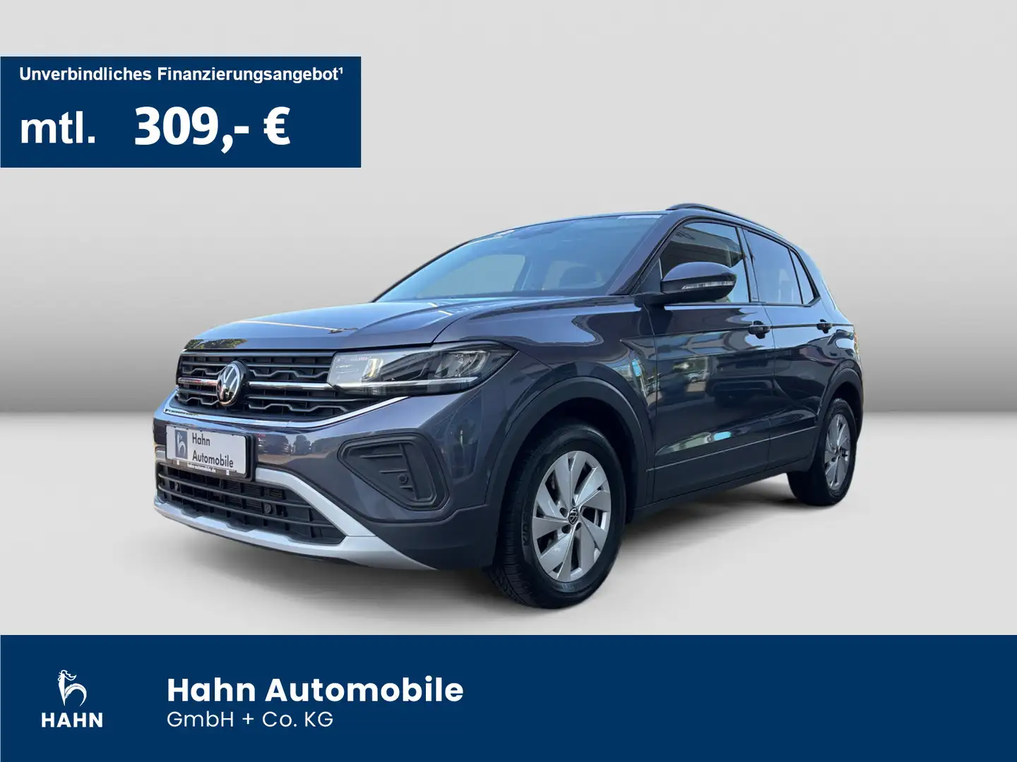 Volkswagen T-Cross 1.0TSI DSG Life IQ.DRIVE AHK ACC Climatr Grigio - 1