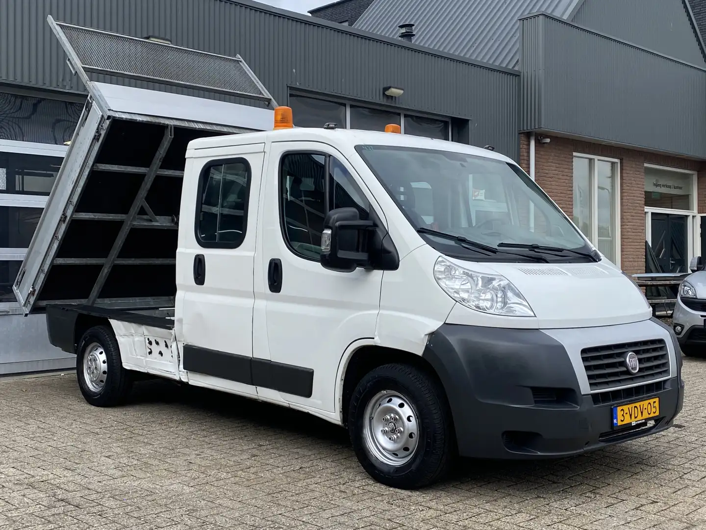 Fiat Ducato 35L 3.0 CNG benzine Aardgas Kipper  Loopt op 3 Cil Wit - 1