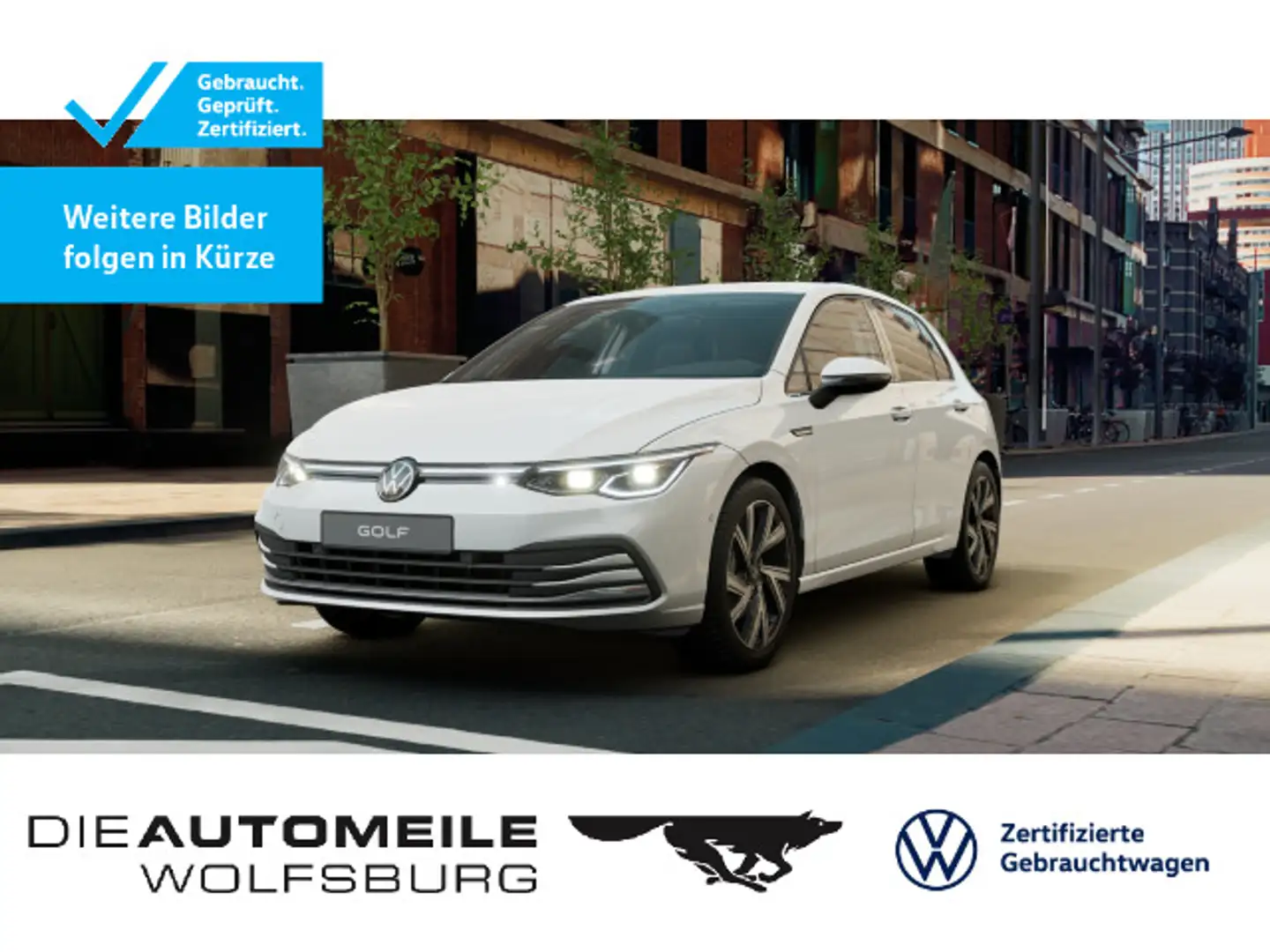 Volkswagen Golf 8 VIII 2.0 TSI DSG Style Stand/AHK/Matrix Weiß - 1