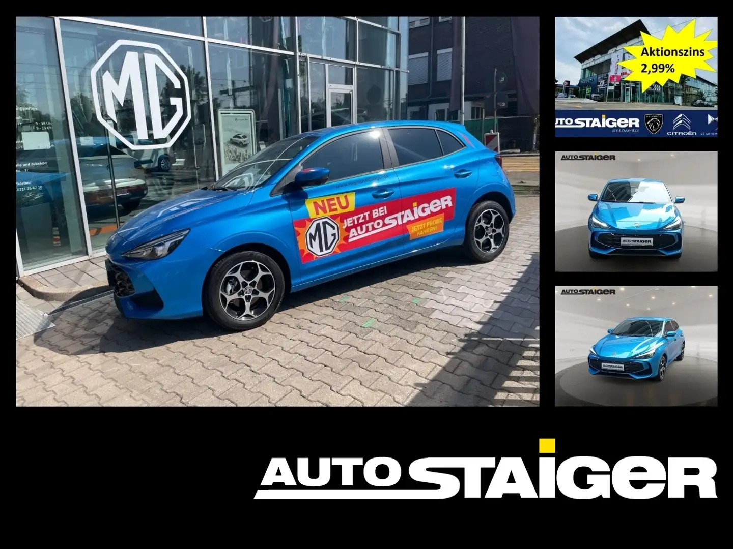 MG MG3 360°/mild-hybrid/SHZ/Navi/Carplay/LED Blu/Azzurro - 1