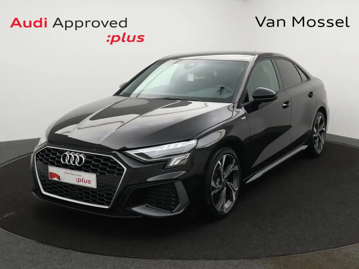 Audi A3 Sedan Audi A3 Sedan S-LINE 30TDI 116PK *AUTOMAAT*LEDER*SFEERVERLICHTING PLUS*FULL LED*NAVI*DIGITAL DASHBOARD*... Negro - 1