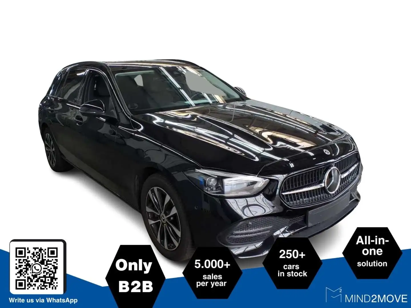 Mercedes-Benz C 300 e T Avantgarde (EURO 6d) Schwarz - 1