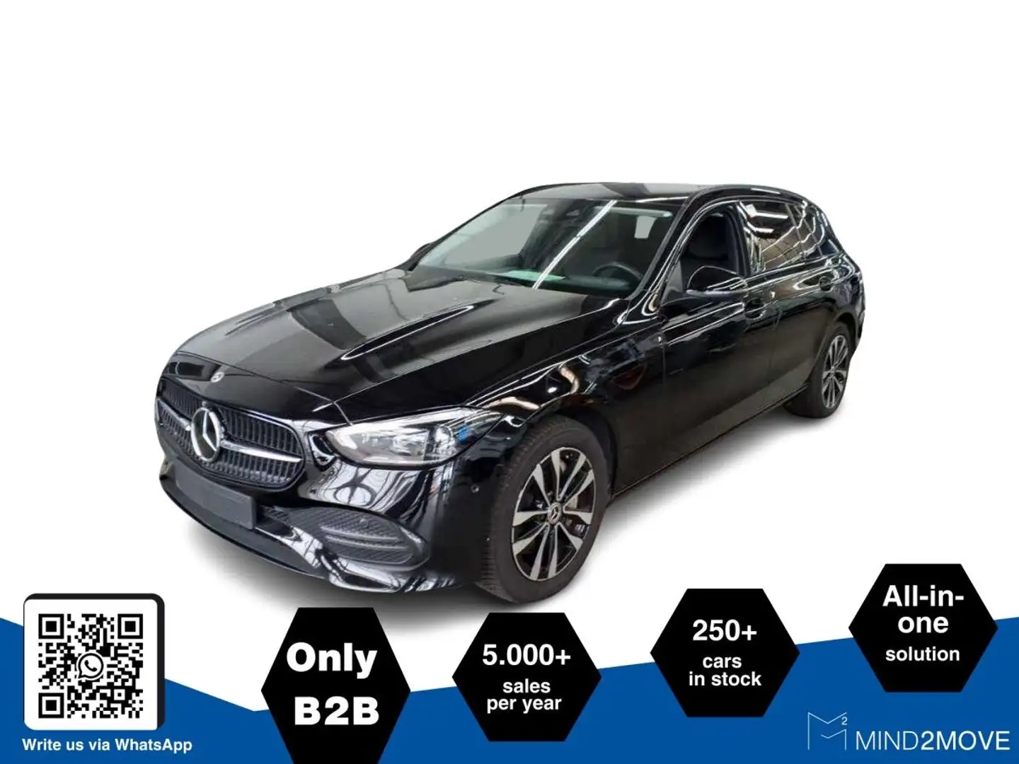 Mercedes-Benz C 300 e T Avantgarde (EURO 6d) Schwarz - 2
