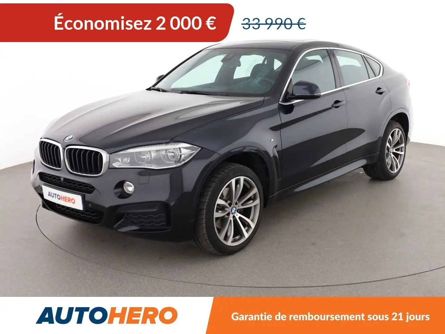 BMW X6 xDrive30d M Sport BVA8 Bleu - 1