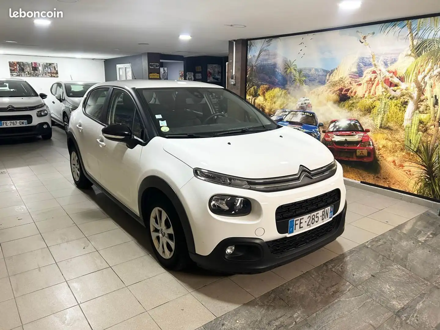 Citroen C3 iii societe 1.5 blue hdi 100 feel 4575 ht Blanc - 2
