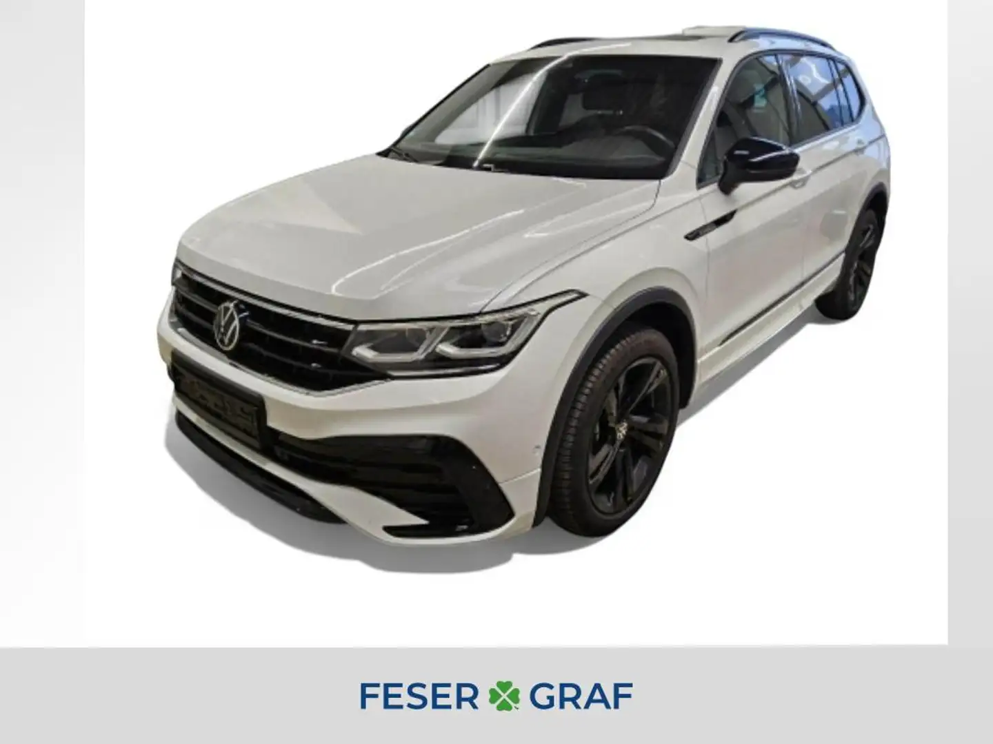 Volkswagen Tiguan Allspace 2.0 TDI R-Line 4Motion DSG/LED/Pano/Area View/Sitz Weiß - 1