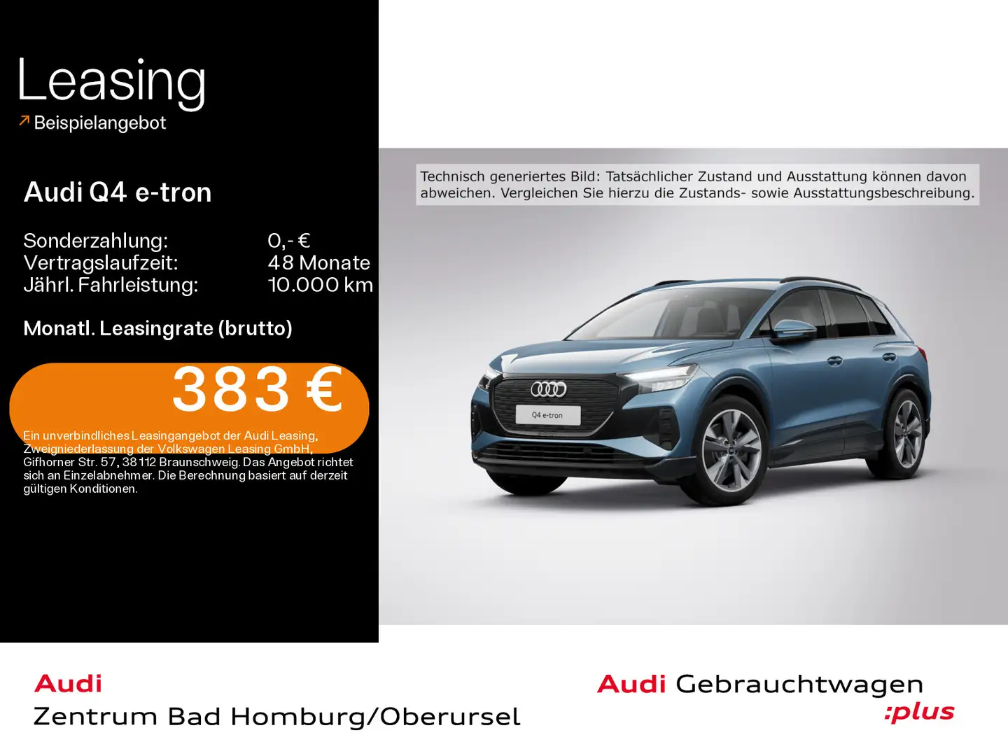 Audi Q4 e-tron 45*Navi*LED*Alu*AHK*PDC*Virtual Cockpi Bleu - 1