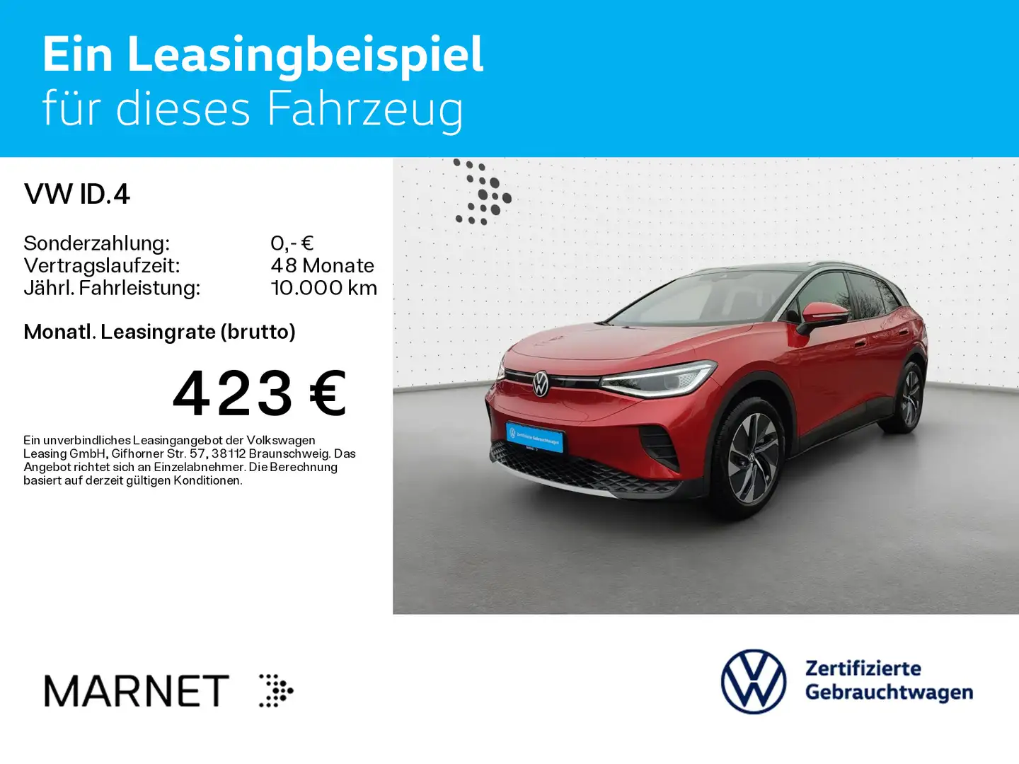 Volkswagen ID.4 Pro*WÄRMEPUMPE*IQ.LIGHT*AHK*KAMERA*19ZOLL*A Rosso - 2