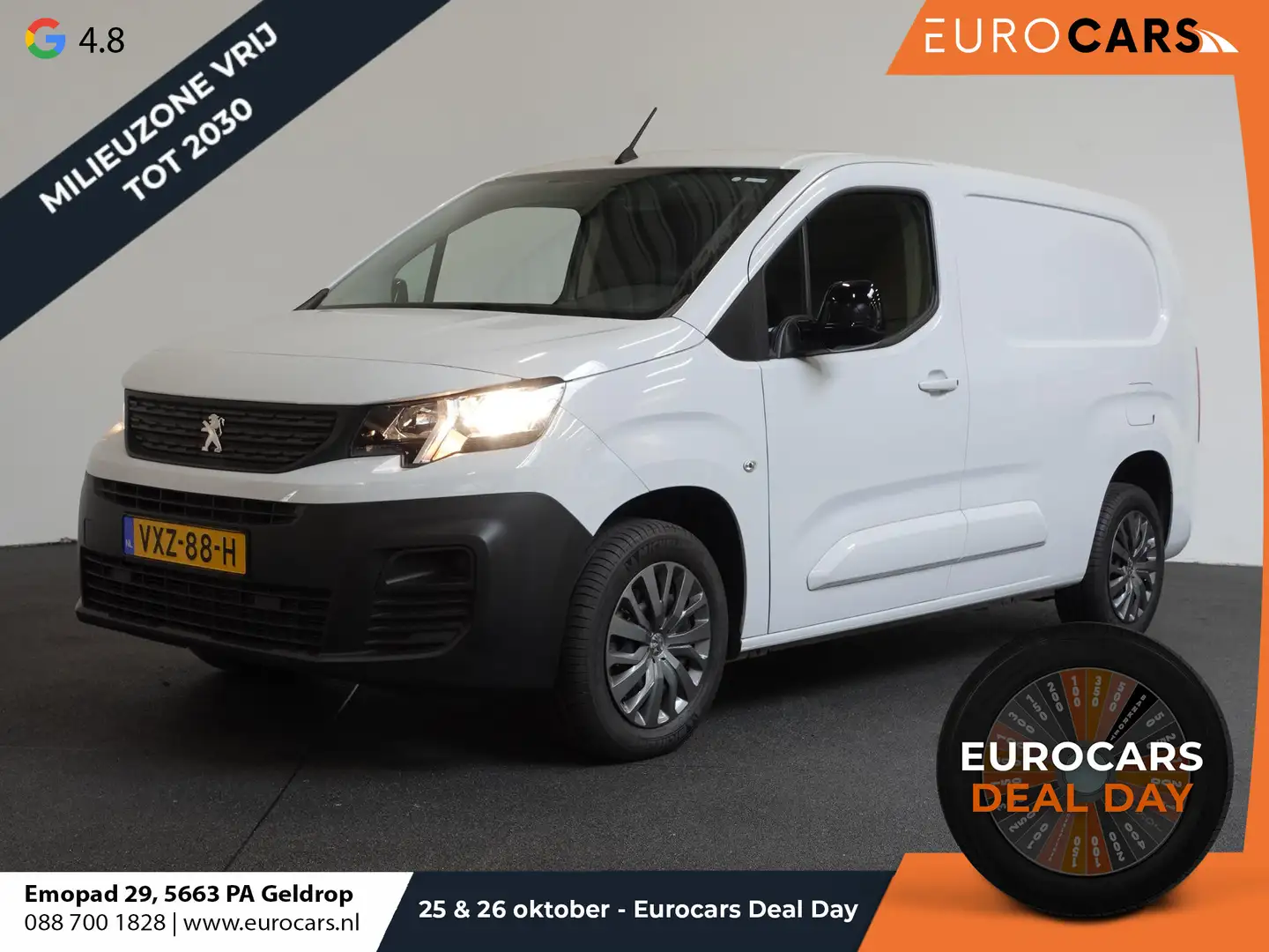 Peugeot Partner 1.5 BlueHDi 100pk L2 Trekhaak Navigatie Airco Appl Blanc - 1