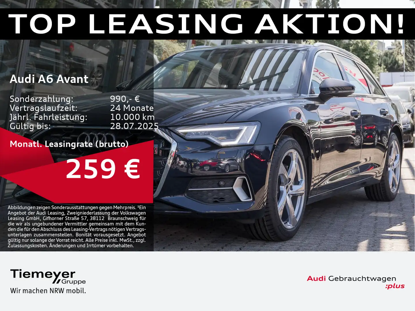 Audi A6 45 TFSI ADVANCED HuD AHK PANO MATRIX Blauw - 1