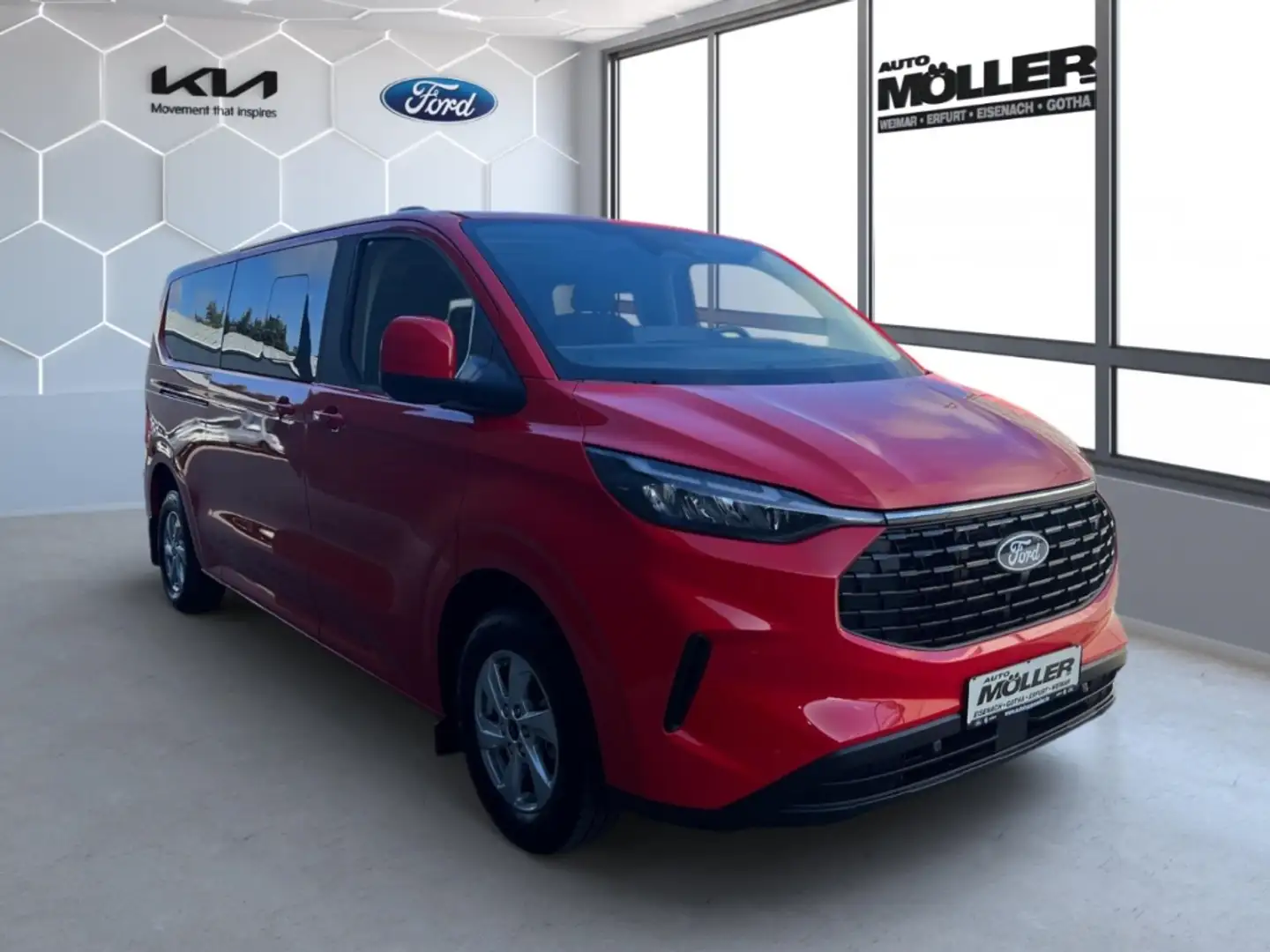 Ford Tourneo Custom 2.0 EcoBlue 320 L2 AT8 FWD Trend Ausstellfenster A Rot - 2