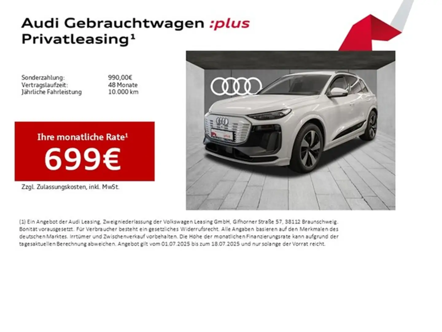 Audi Q6 e-tron quattro S line LM20 Tech Plus Matrix LED... Weiß - 2
