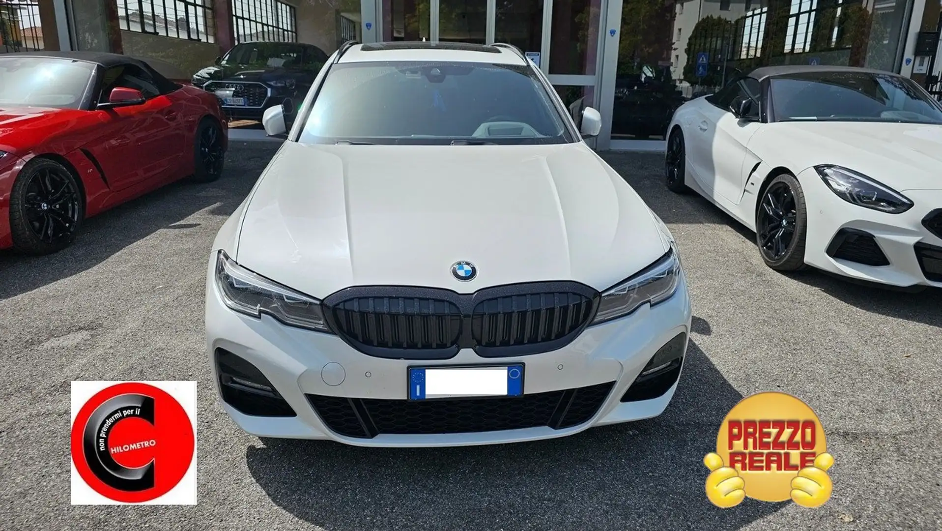 BMW 320 320d Touring Msport auto LASER TETTO HEAD UP KEYLE Blanc - 2